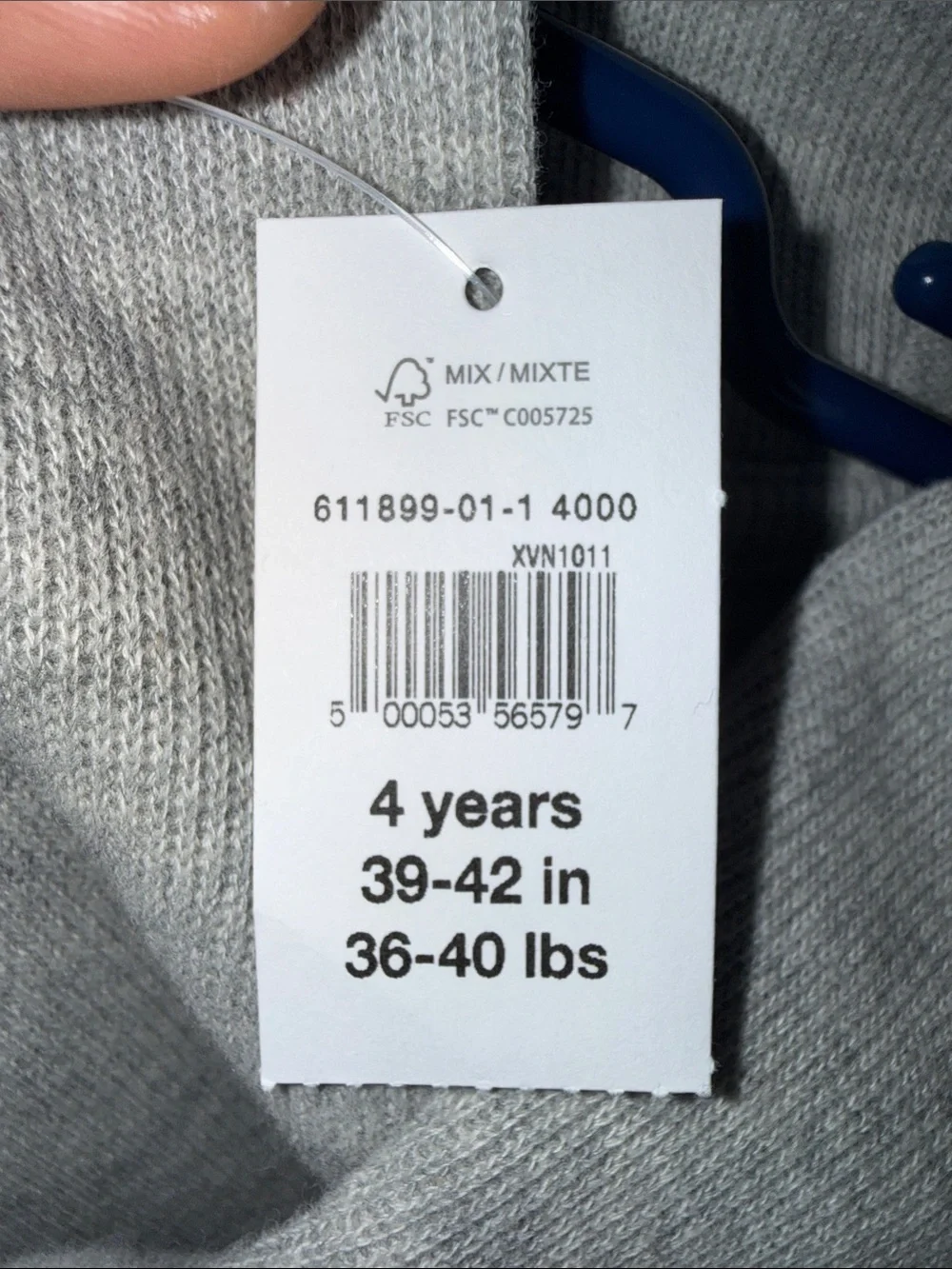 BRAND NEW Gap Kids Boys 4 Grey Sweater